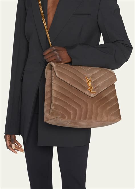 ysl quilted loulou suede leather|ysl shoulder bag.